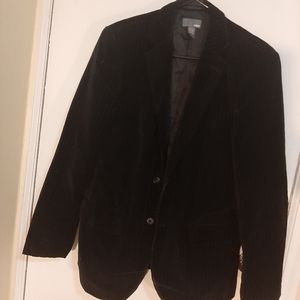Black velvet blazer